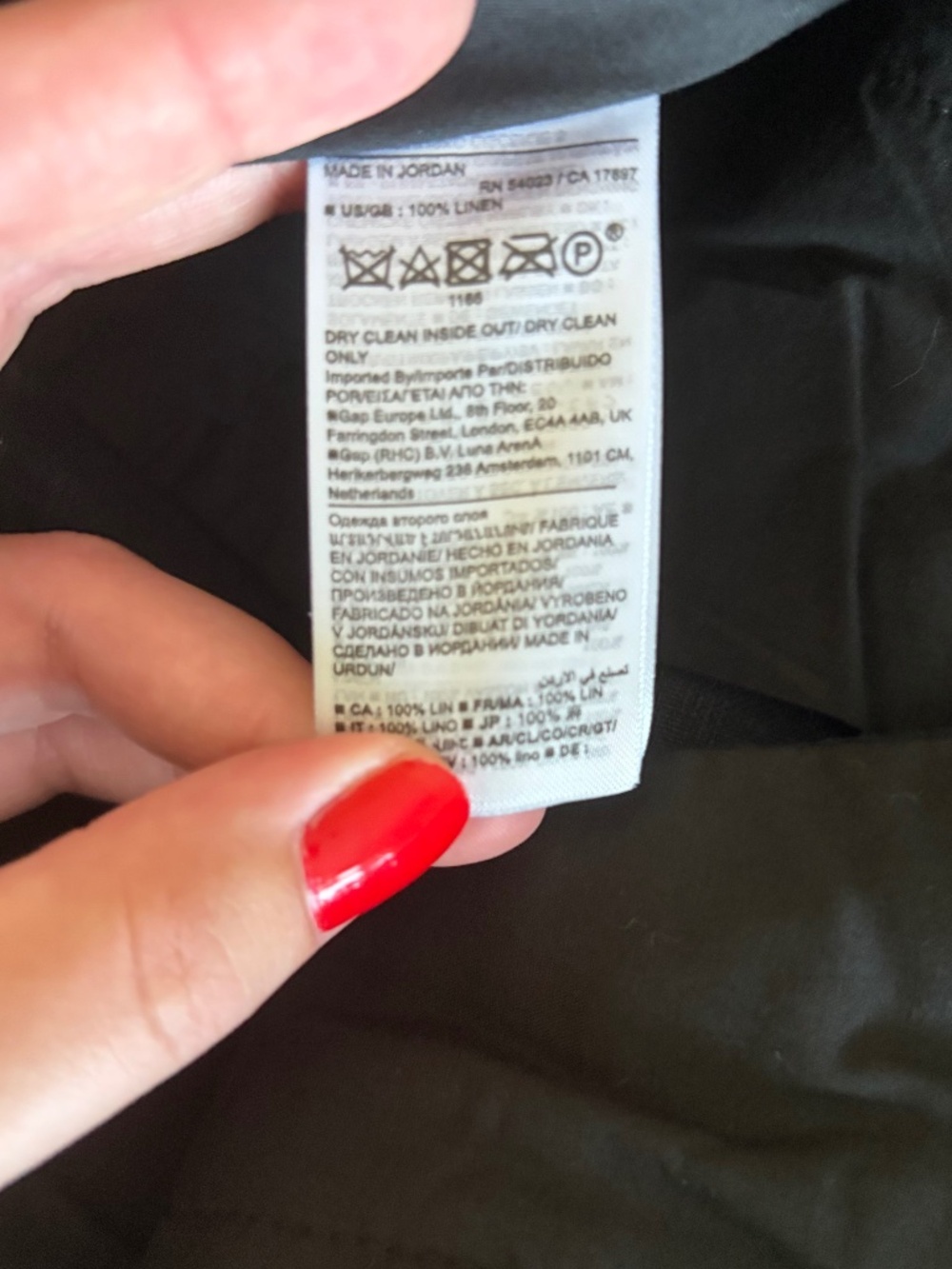 Women's 8 Banana Republic Black Linen Trousers Pleated Front - Picture 5 of 14